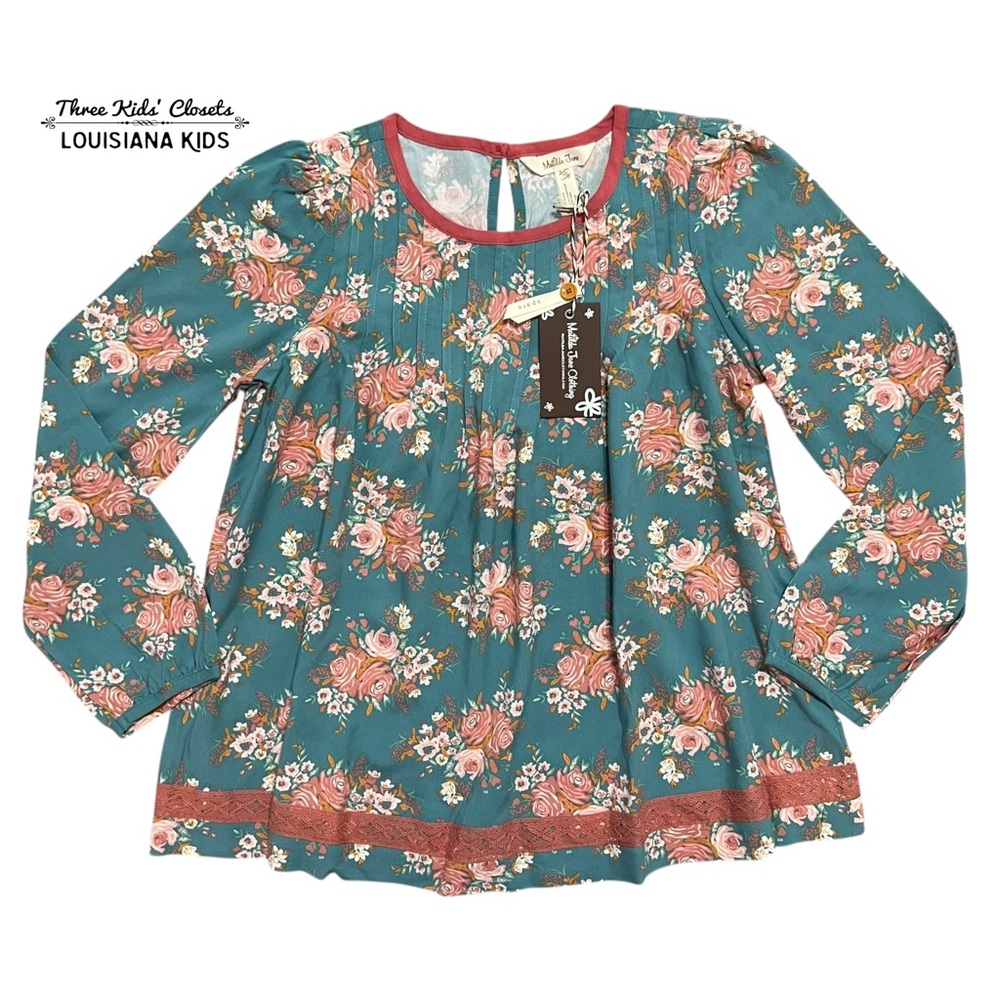 NEW Matilda Jane 10Y Just Imagine Afina Floral Rayon Top